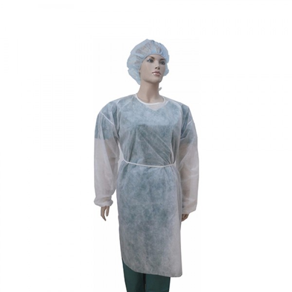 Halat alb medical unica folosinta 10 buc/set Halat alb medical unica folosinta 10 buc/set